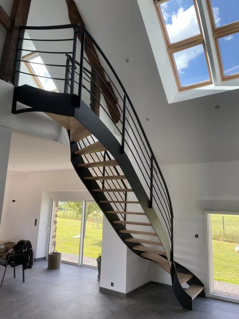 Escalier limon à la française modèle Titane